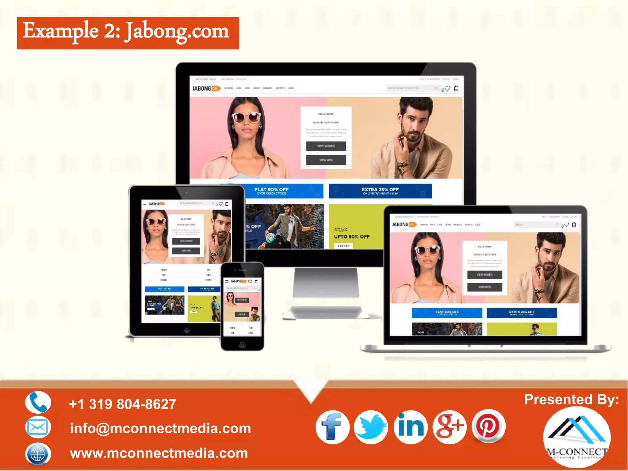 Presented By:+1 319 804-8627
info@mconnectmedia.com
www.mconnectmedia.com
Example 2: Legacy.com
 