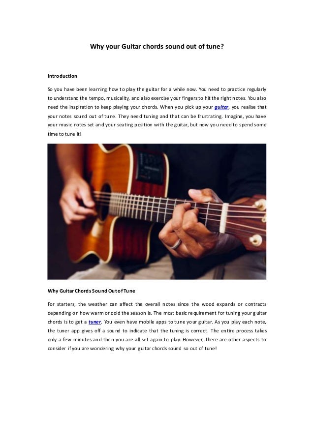 Why your guitar chords sound out of tune