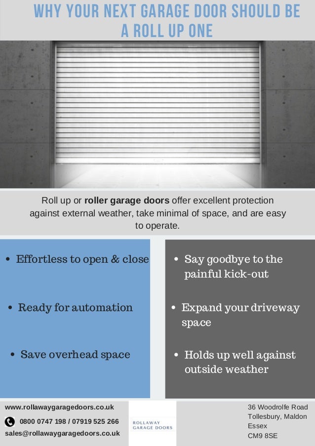 Why Your Next Garage Door Should Be A Roll Up One