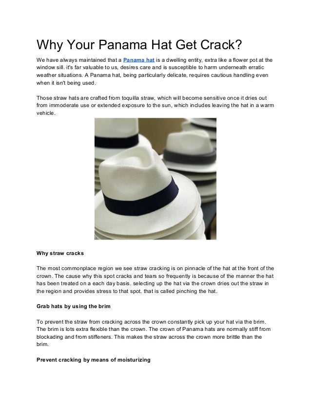 panama hat care