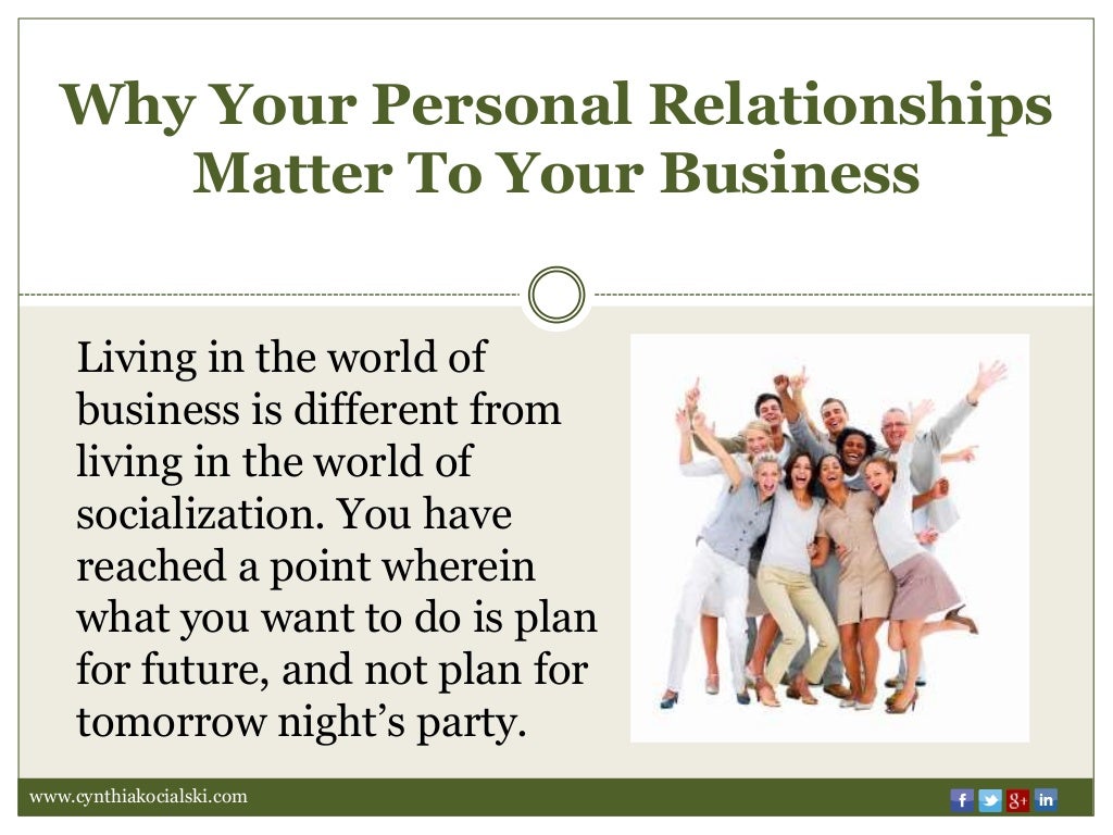 why relationships matter in business