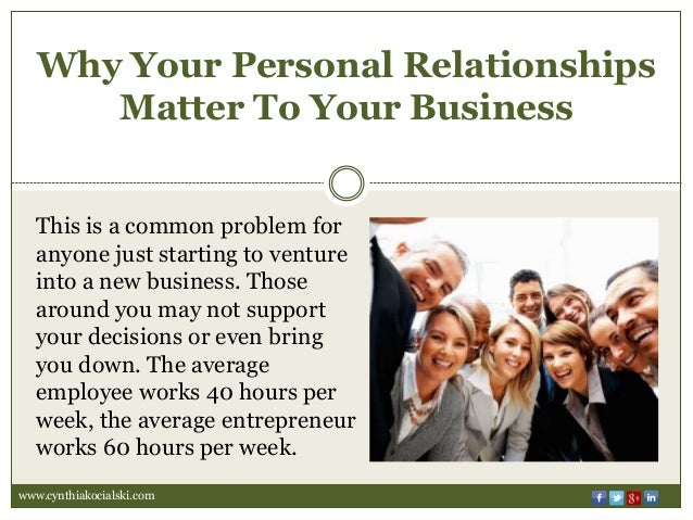 why relationships matter in business