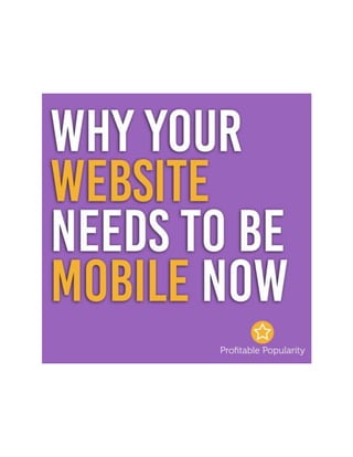 Why your website needs to be mobile now! 
