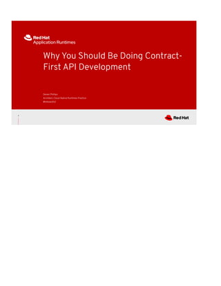 Why You Should Be Doing Contract-First API Development | PDF