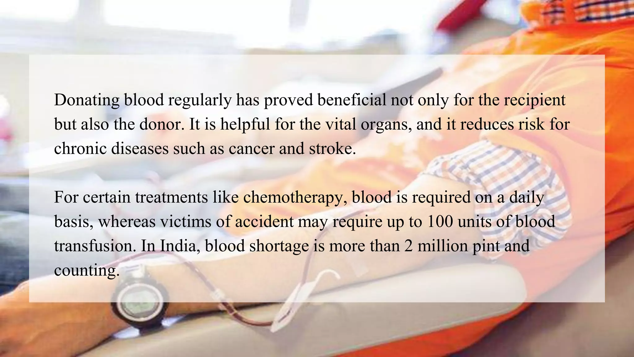 Why you Should Donate Blood | PPTX