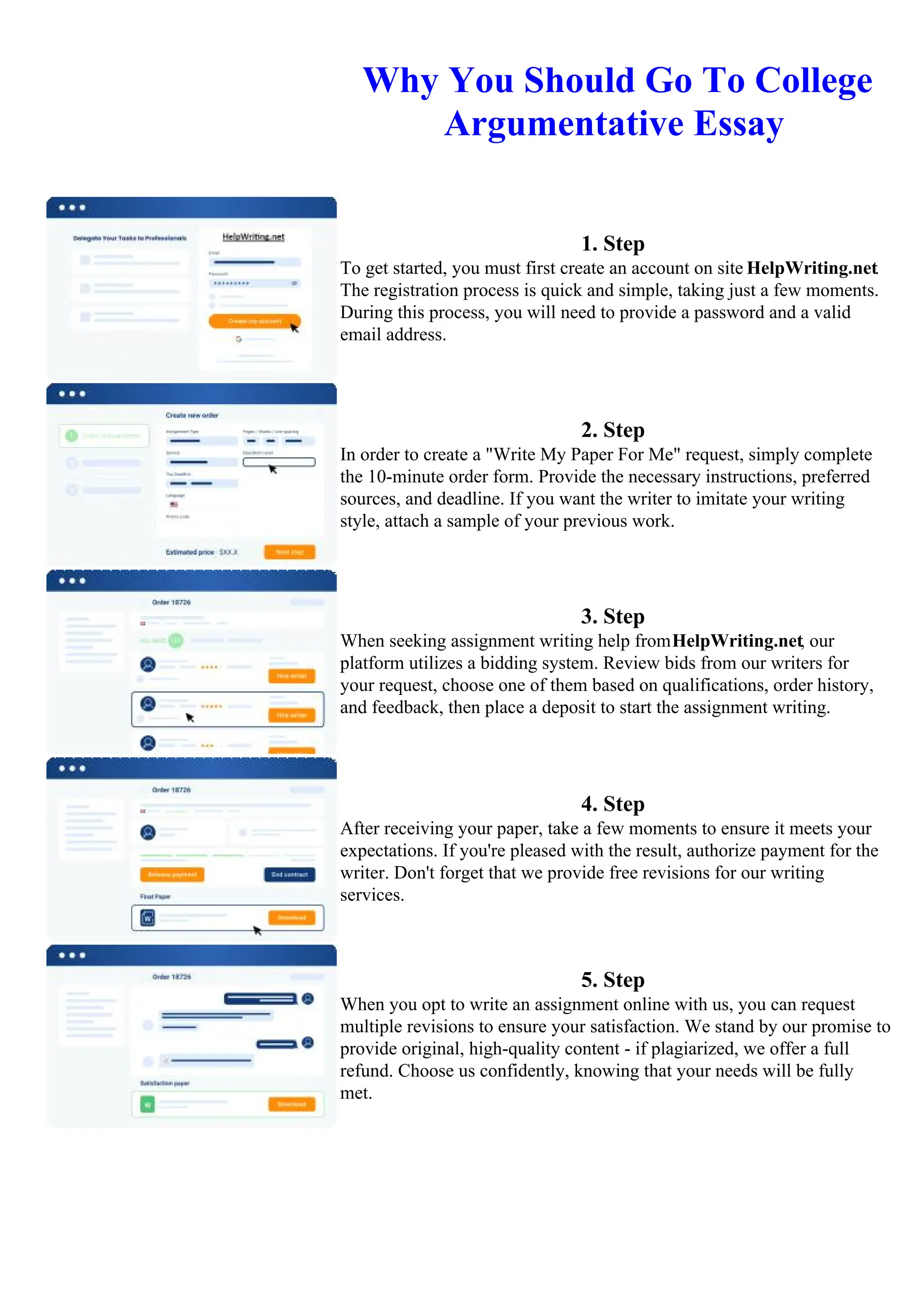 Why You Should Go To College Argumentative Essay | PDF