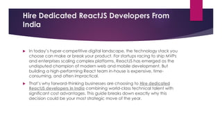 Why You Should Hire Dedicated ReactJS Developers From India.pdf