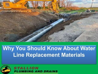 Why You Should Know About Water
Line Replacement Materials
 
