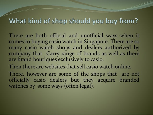 casio authorized dealers