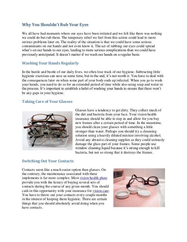 Why you shouldnt rub your eyes