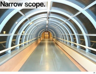 Narrow scope.
25
 