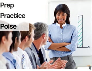 Prep
Practice
Poise
38
 