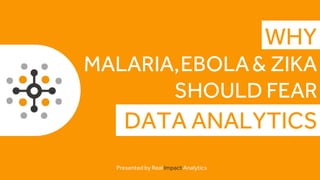 SHOULD FEAR
DATA ANALYTICS
Presented by Real Impact Analytics
WHY
EBOLA& ZIKAMALARIA,
 