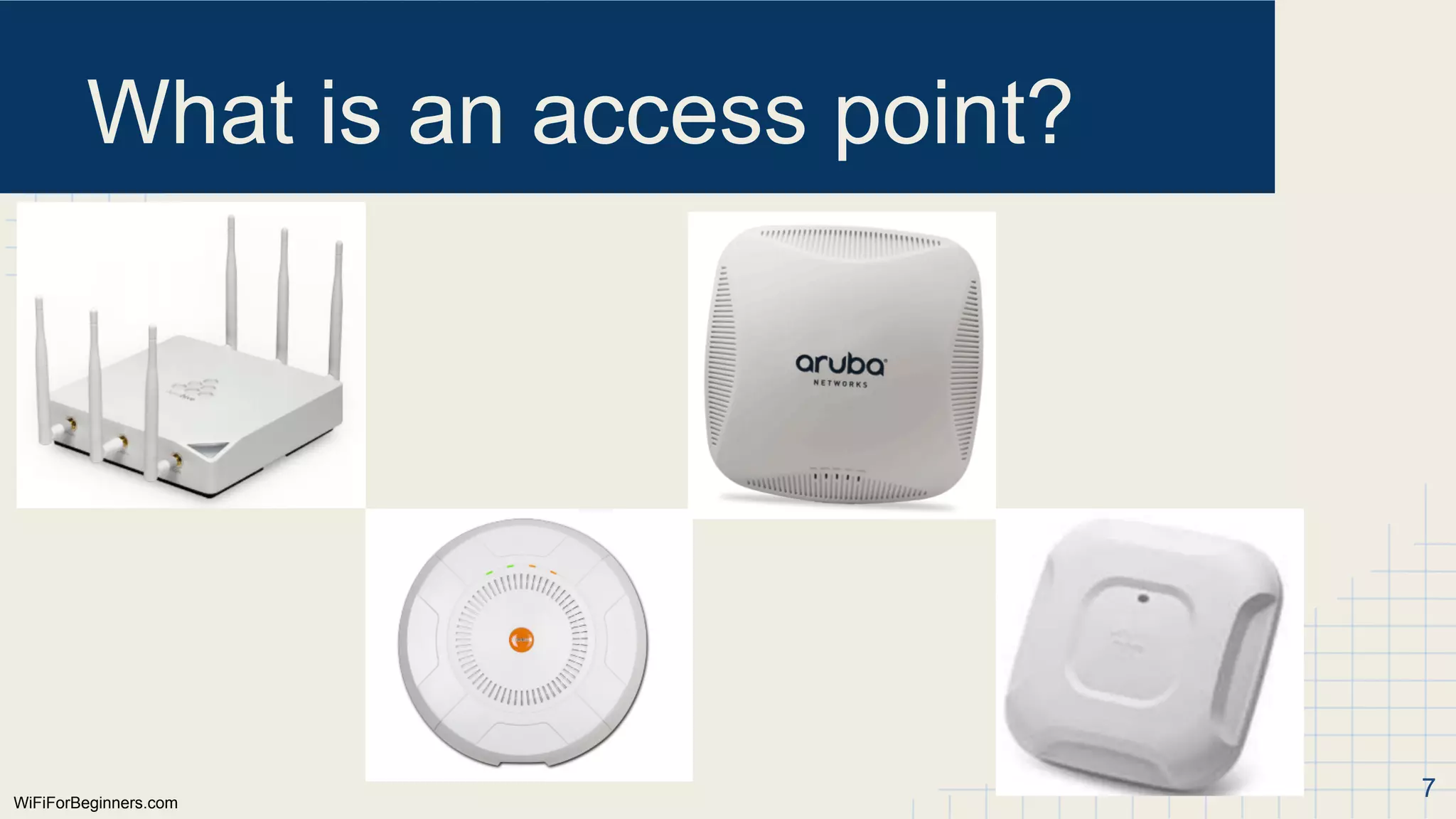 WiFiForBeginners.com
What is an access point?
7
 