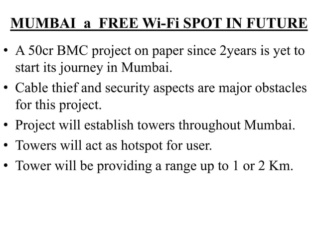 Wi Fi Presentation Ppt