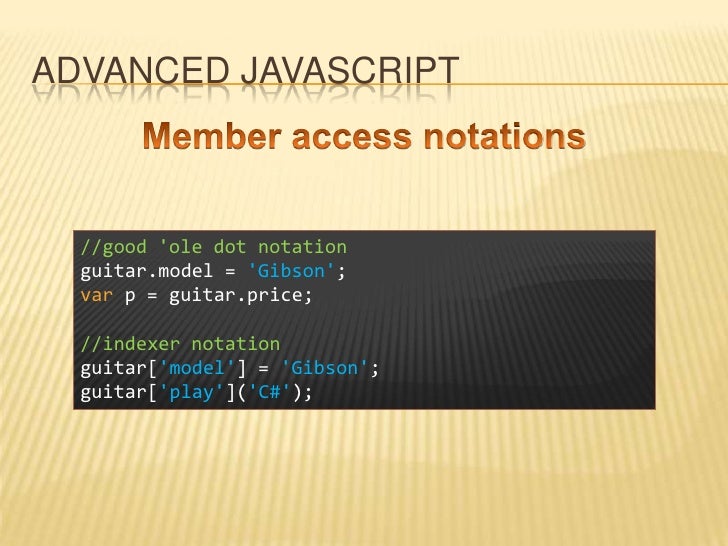 JavaScript Beyond The Curly Braces