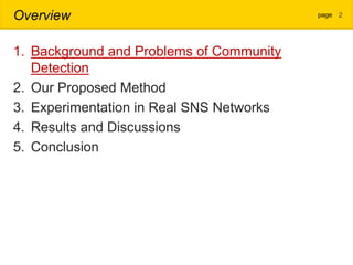 Community Extracting Using Intersection Graph and Content Analysis in ...