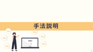 手法説明
16
 