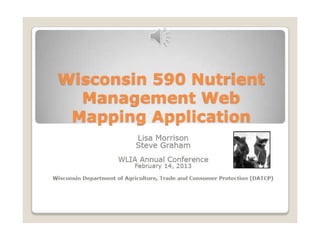 Wi 590 nutrient management web application   lisa morrison