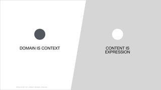WORLD IA DAY 2017WORLD IA DAY 2017 | #WIAD17 #WIADDC | @carriehd
CONTENT IS
EXPRESSION
DOMAIN IS CONTEXT
WORLD IA DAY 2017 | #WIAD17 #WIADDC | @carriehd
 