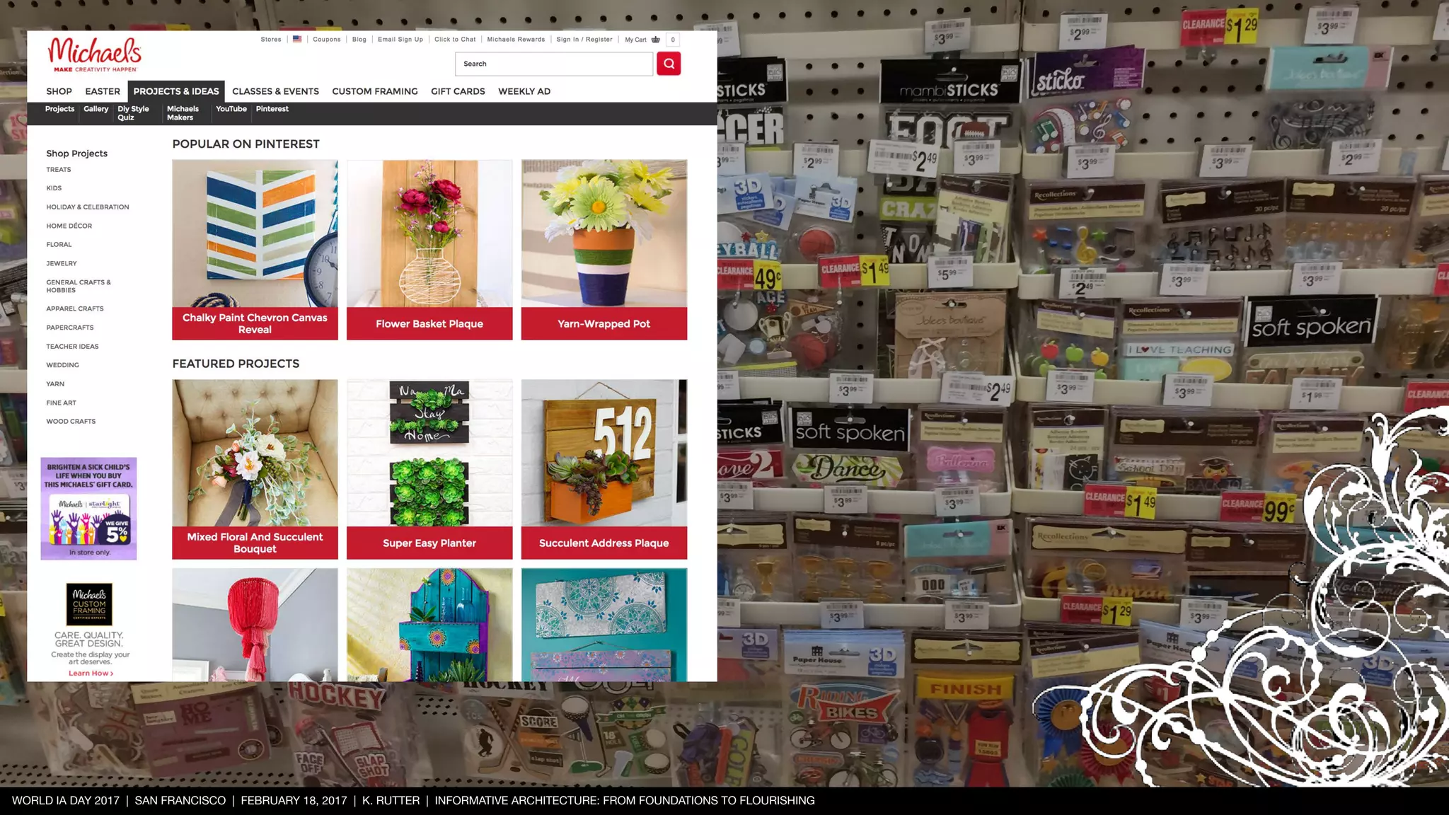 WORLD IA DAY 2017 | SAN FRANCISCO | FEBRUARY 18, 2017 | K. RUTTER | INFORMATIVE ARCHITECTURE: FROM FOUNDATIONS TO FLOURISHING
 