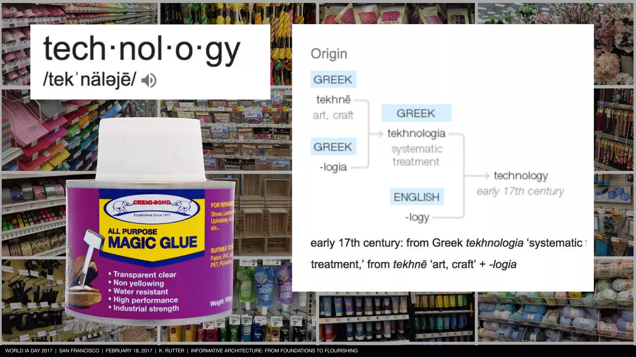 WORLD IA DAY 2017 | SAN FRANCISCO | FEBRUARY 18, 2017 | K. RUTTER | INFORMATIVE ARCHITECTURE: FROM FOUNDATIONS TO FLOURISHING
 