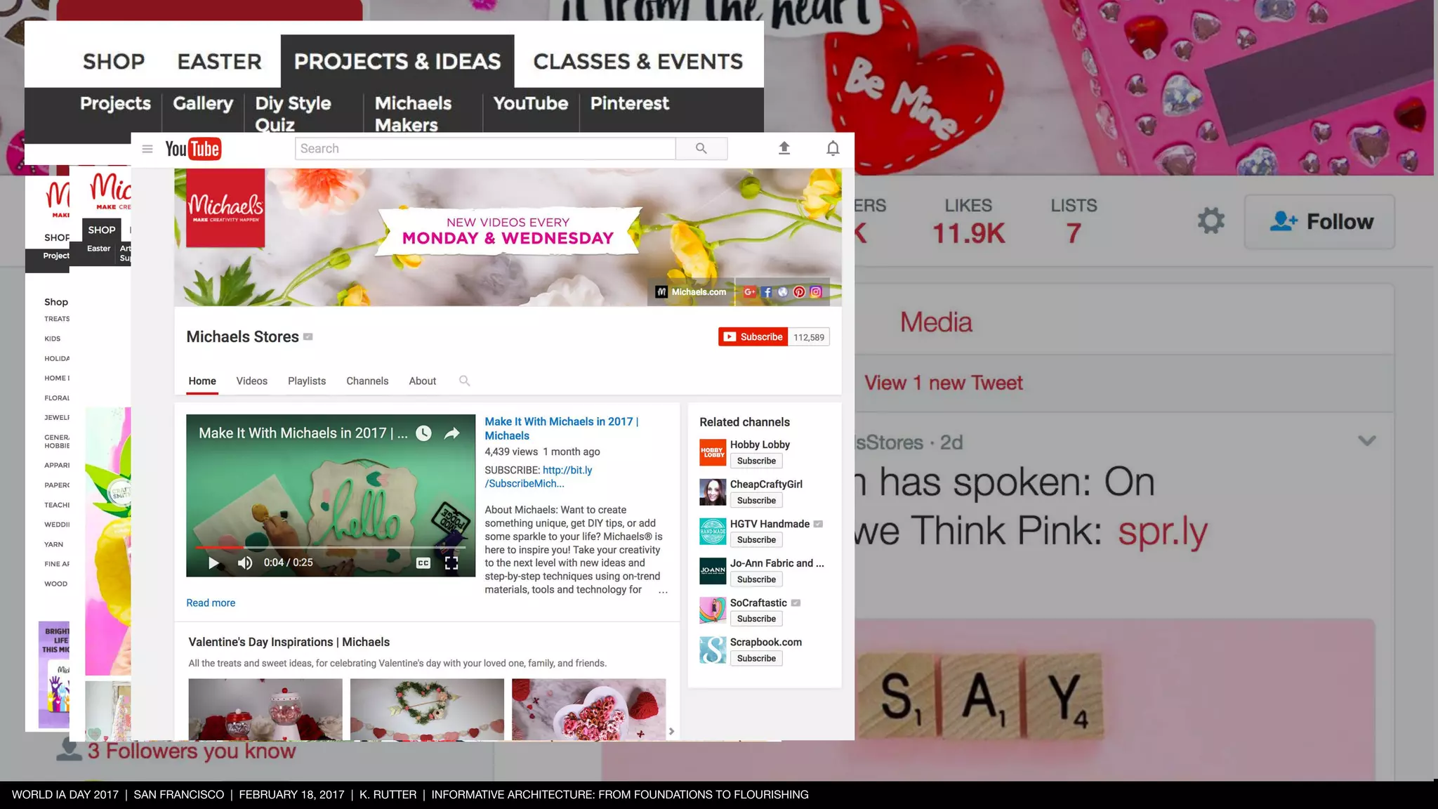 WORLD IA DAY 2017 | SAN FRANCISCO | FEBRUARY 18, 2017 | K. RUTTER | INFORMATIVE ARCHITECTURE: FROM FOUNDATIONS TO FLOURISHING
 