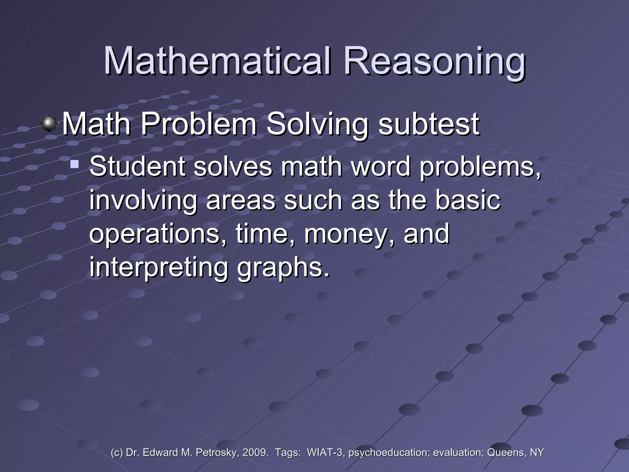 WIAT III A Primer PPT wiat-iii-a-primer-ppt