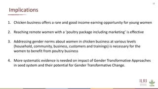 Women in business: Chicken seed dissemination in Ethiopia and Tanzania