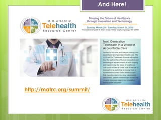 And Here!
http://matrc.org/summit/
 