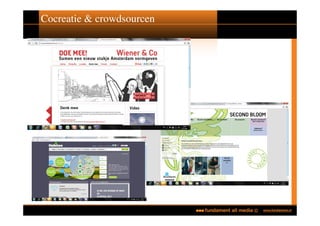 Cocreatie & crowdsourcen
 