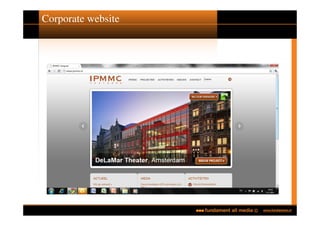 Corporate website
 