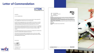 I n n o v a t i v e L o g i s t i c s S e r v i c e & S o l u t i o n P r o v i d e r
Letter of Commendation
 