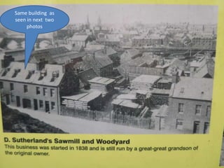 W
Same building as
seen in next two
photos
 