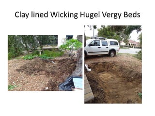 Clay lined Wicking Hugel Vergy Beds
 