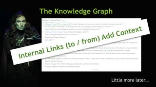 SEM pdx Engage Marketing Conference
The Knowledge Graph
Internal Links (to / from) Add Context
Little more later…
 