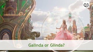 SEM pdx Engage Marketing Conference
Galinda or Glinda?
Q3
 