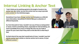 SEM pdx Engage Marketing Conference
Internal Linking & Anchor Text
 