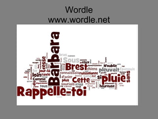 Wordle www.wordle.net 
