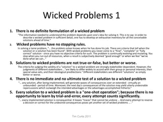 Wicked Problem Examples Nutrition Wicked issues taming problems and systems | PPTX