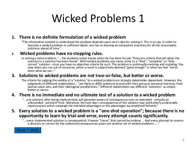 Wicked Problems Example Health What Are Some Examples Of Wicked Problems? – UKCDM