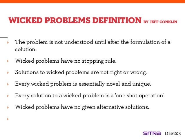 Wicked Problems Definition _ Wicked problems: a mapping review of the ...