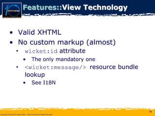 Wicket Presentation @ AlphaCSP Java Web Frameworks Playoff 2008