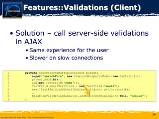 Wicket Presentation @ AlphaCSP Java Web Frameworks Playoff 2008