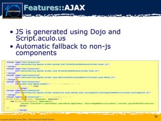 Wicket Presentation @ AlphaCSP Java Web Frameworks Playoff 2008