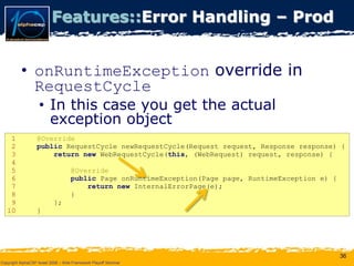 Wicket Presentation @ AlphaCSP Java Web Frameworks Playoff 2008