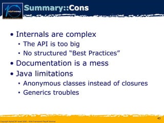 Wicket Presentation @ AlphaCSP Java Web Frameworks Playoff 2008