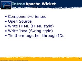 Wicket Presentation @ AlphaCSP Java Web Frameworks Playoff 2008