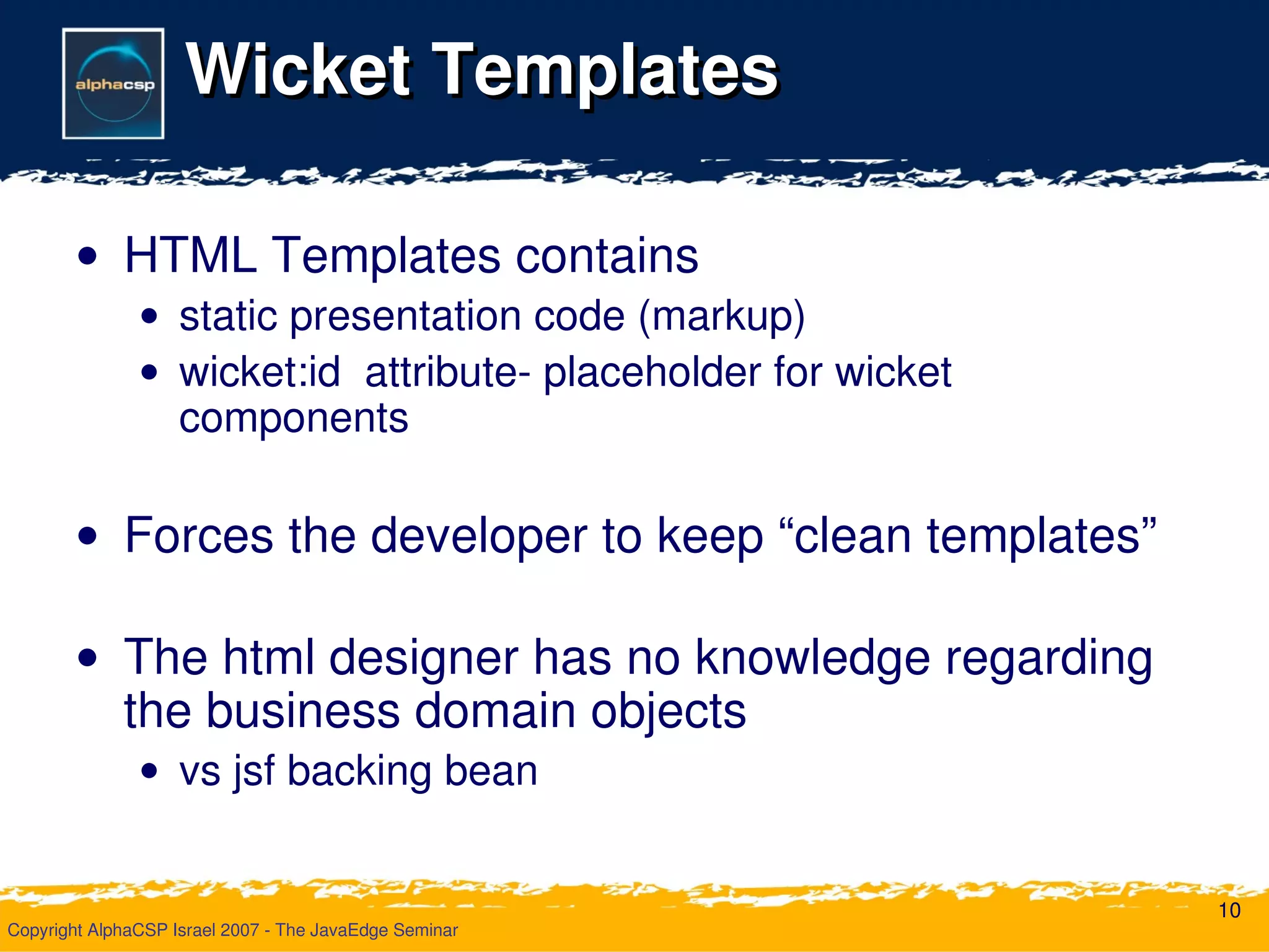 Wicket Deliver Your Webapp On Time
