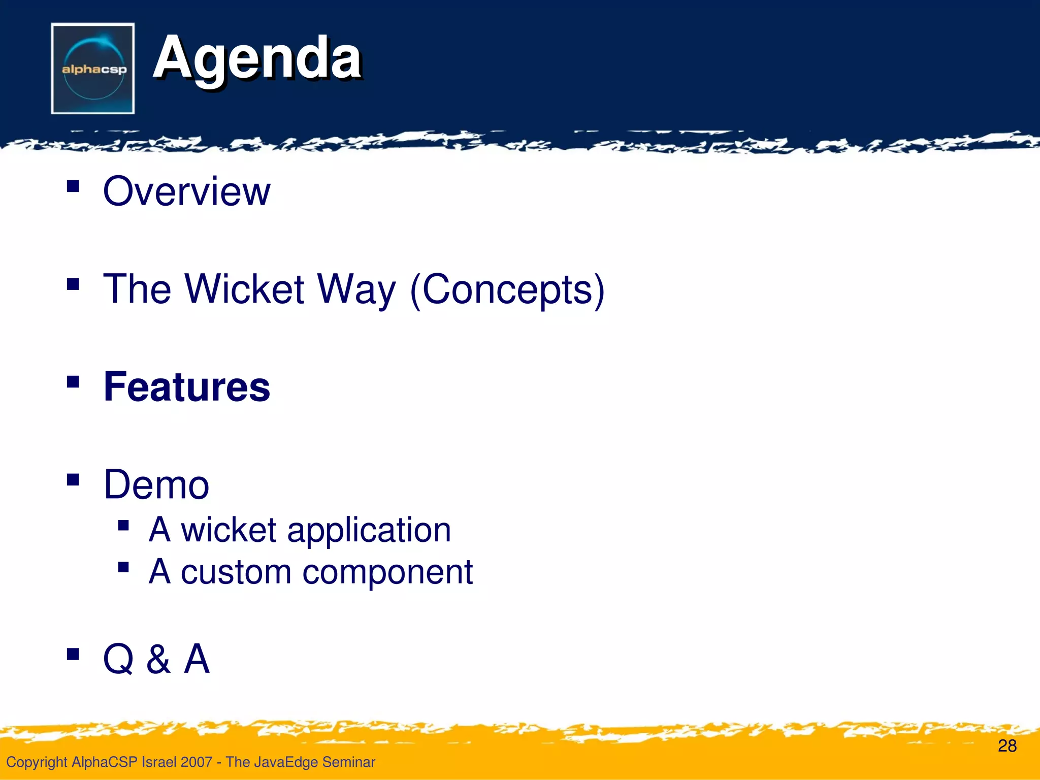 Wicket Deliver Your Webapp On Time